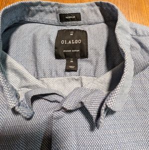 01.ALGO Mens button up collared shirt